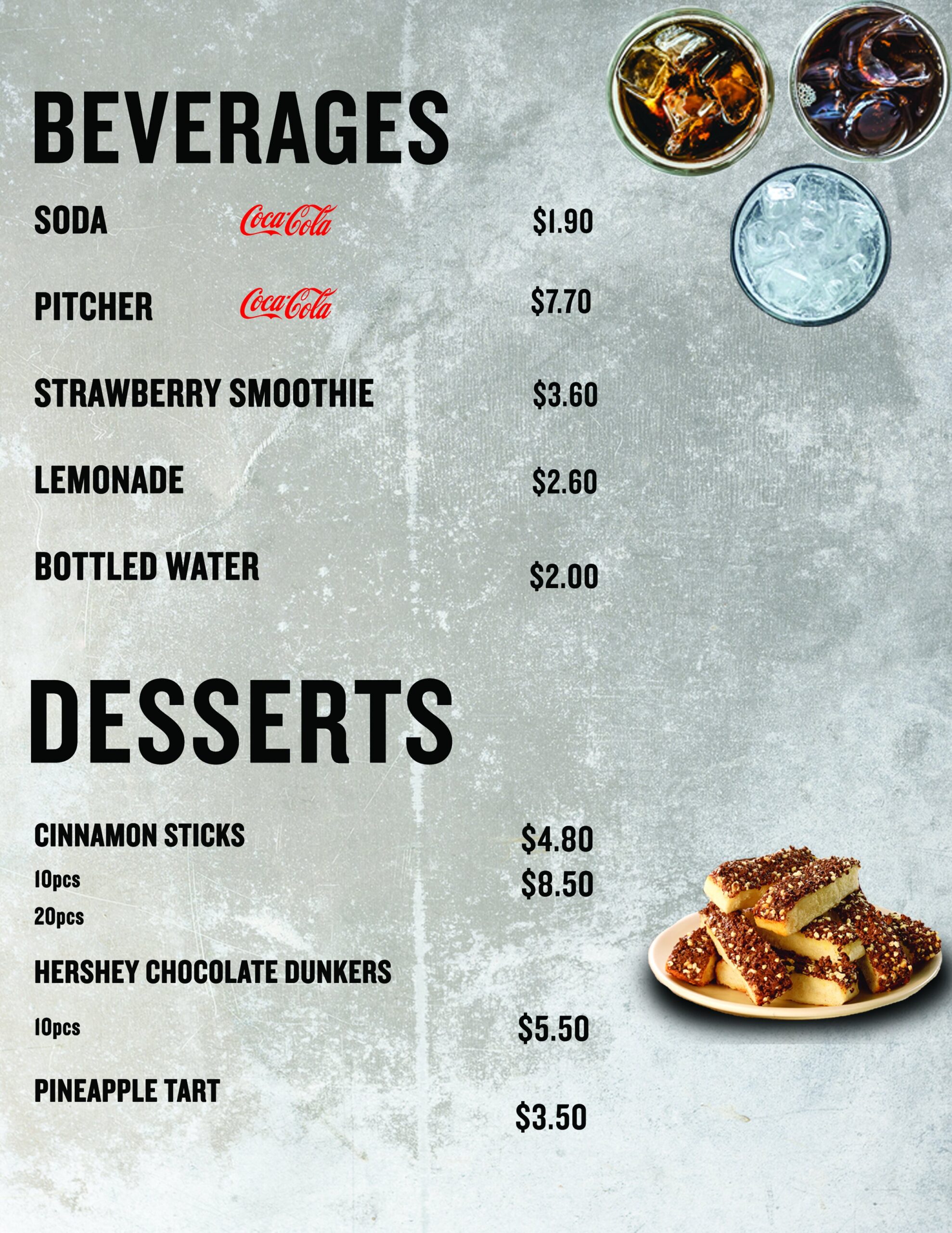 Pizza Hut Desserts Menu With Prices