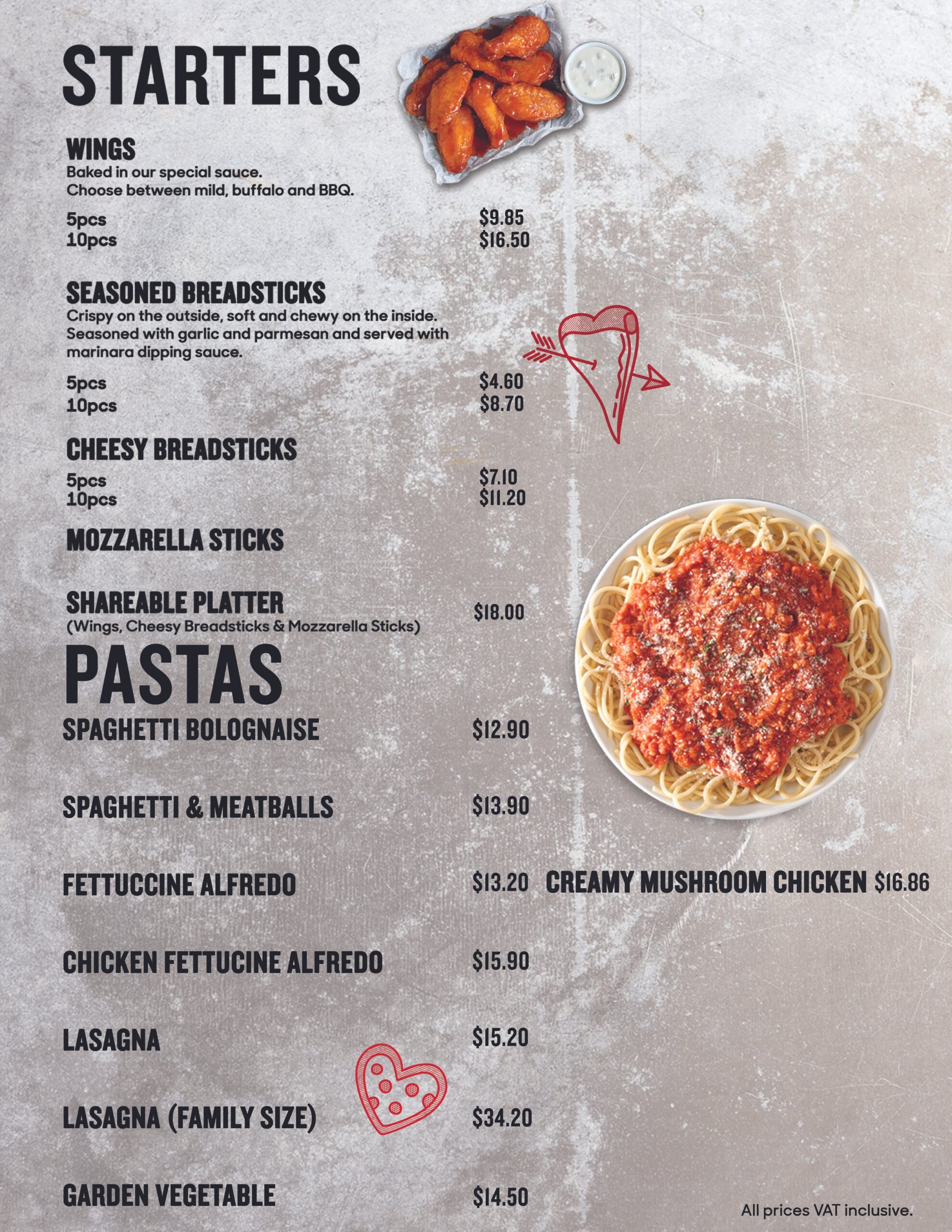 Pizza Hut Pasta Menu With Prices
